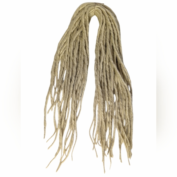 Platinum Blonde 25 Double Ended Dreads Pre-owned New Condition Dreadful Hippie - Picture 2 of 4
